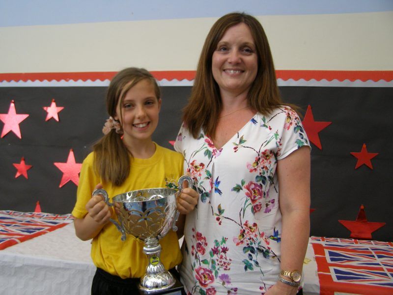 Image result for girl with trophy with parents